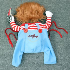 Pet Funny Costume Clothes For Medium Large Dogs For Cosplay Christmas Halloween (Color: White, size: Xl)